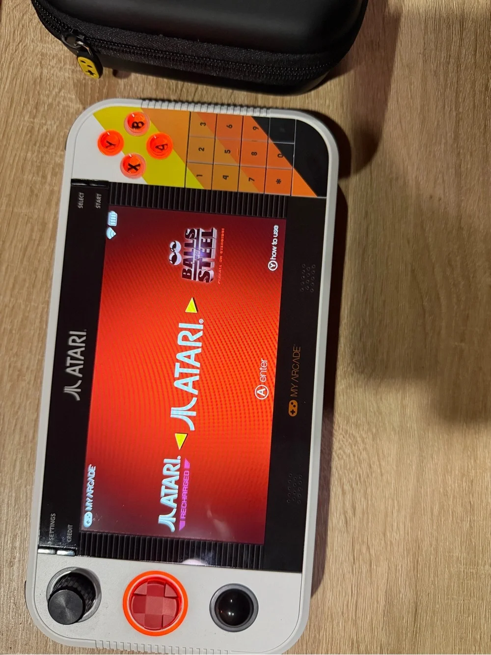 Sold-Atari GameStation Go Portable Handheld Arcade 200+ Games With Travel Case